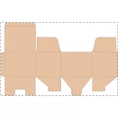 Niestandardowe pudełko z tektury falistej kraft