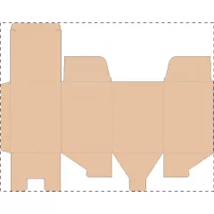 Niestandardowe pudełko z tektury falistej kraft
