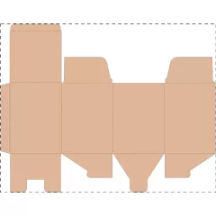 Niestandardowe pudełko z tektury falistej kraft