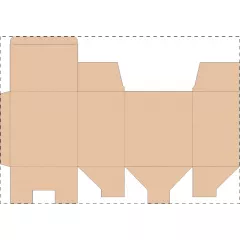 Niestandardowe pudełko z tektury falistej kraft