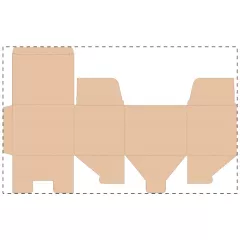 Niestandardowe pudełko z tektury falistej kraft