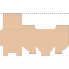 Niestandardowe pudełko z tektury falistej kraft