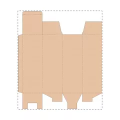 Niestandardowe pudełko z tektury falistej kraft