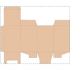 Niestandardowe pudełko z tektury falistej kraft