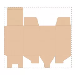 Niestandardowe pudełko z tektury falistej kraft