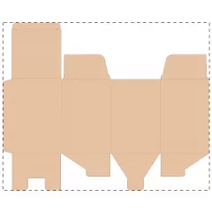 Niestandardowe pudełko z tektury falistej kraft