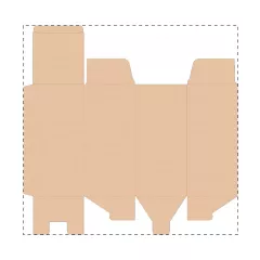 Niestandardowe pudełko z tektury falistej kraft