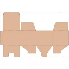 Niestandardowe pudełko z tektury falistej kraft