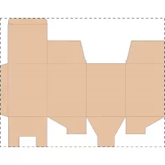 Niestandardowe pudełko z tektury falistej kraft
