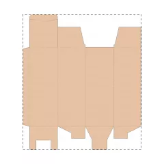 Niestandardowe pudełko z tektury falistej kraft