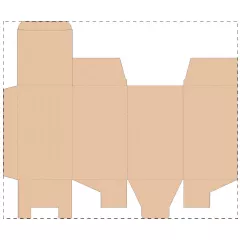 Niestandardowe pudełko z tektury falistej kraft