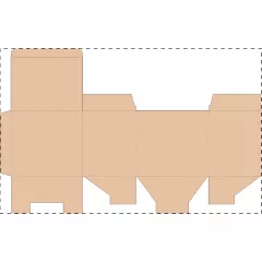 Niestandardowe pudełko z tektury falistej kraft