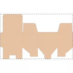 Niestandardowe pudełko z tektury falistej kraft