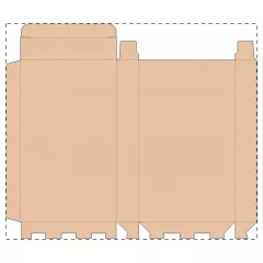 Niestandardowe pudełko z tektury falistej kraft