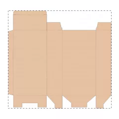 Niestandardowe pudełko z tektury falistej kraft