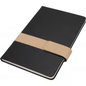 czarny - Notatnik A5 w linie DOUGLAS