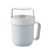 Kubek śniadaniowy z pojemnikiem 450 ml CUP ON GO Baby Blue