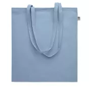 Torba na zakupy z bawełny organicznej 180 g/m² ONEL Baby Blue