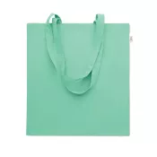 Torba z bawełny z recyklingu 140 g/m² VIVEKA COLOUR Miętowy Zielony
