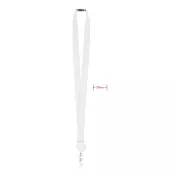 Smycz z wysuwanym uchwytem ZIP LANYARD Bialy