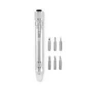 Multitool w kształcie długopisu z latarką TUBULAR Srebrny