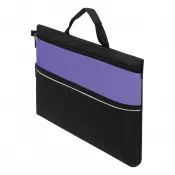 czarny, purpurowy - Torba na dokumenty