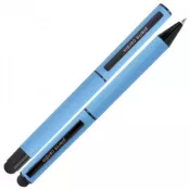 jasnoniebieski - Zestaw piśmienny długopis i pióro kulkowe touch pen soft touch CELEBRATION Pierre Cardin