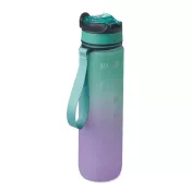 Butelka sportowa RPET 1000 ml ze słomką ACTIVATE Turkusowy