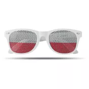 Okulary przeciwsłoneczne kibica FLAG FUN Bialy
