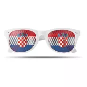 Okulary przeciwsłoneczne kibica FLAG FUN Bialy/Niebieski