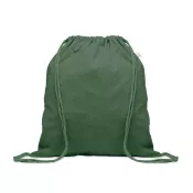 Worek z recyklingu 140 g/m² CABETRI COLOUR Ciemnozielony
