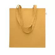Torba z bawełny z recyklingu 140 g/m² VIVEKA COLOUR Ochre