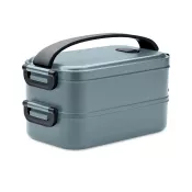 Lunchbox dwupoziomowy 2x800 ml z klamrami IDOLUNCH Petrol