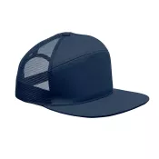 Czapka z płaskim daszkiem 7-panelowa BEAD Francuski Granat