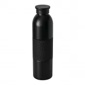 czarny - Próżniowa butelka termiczna 600 ml VACUGRIP
