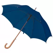 granatowy - Parasol automatyczny drewniany Ø105 cm NANCY