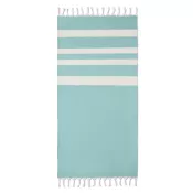 Ręcznik hammam z recyklingu 75x150 cm 140 g/m² AGOURA Turkusowy