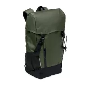 Plecak z RPET na laptop 15" 15 l SIENA Ciemnozielony