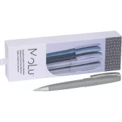 szary - Metalowy długopis Des Moines MoLu