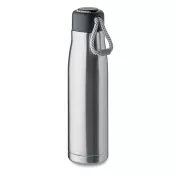 Butelka termiczna z uchwytem sznurkowym 500 ml CORDLE Srebrny Mat