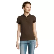 Koszulka polo damska piqué 210 g/m² Sol's PEOPLE Chocolate