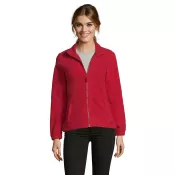 Polar damski rozpinany 300 g/m² Sol's NORTH WOMEN Czerwony