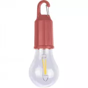 burgund - Wisząca lampka "żarówka", karabińczyk