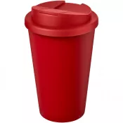 Czerwony - Kubek Americano® Eco z recyklingu o pojemności 350 ml z pokrywą odporną na zalanie