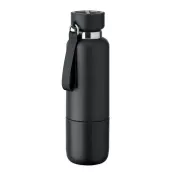Butelka termiczna stalowa z kubkiem 500 ml NOEKA Czarny