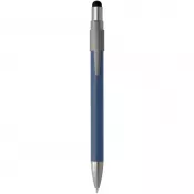 Błękit oceanu - Rill długopis z certyfikatem RCS z recyklingu z rysikiem i fidget spinnerem (czarny tusz)