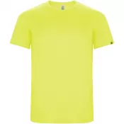 Fluor Yellow - Imola sportowa koszulka dziecięca z krótkim rękawem