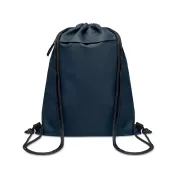 Worek ze sznurkiem z RPET 600D z kieszenią BANGKOK BAG Niebieski