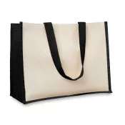 Torba jutowa laminowana CAMPO DE FIORI Czarny