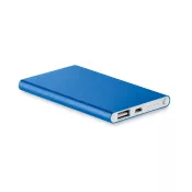 Powerbank płaski aluminiowy 4000 mAh POWERFLAT Niebieski